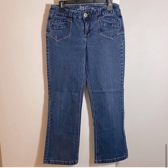 Vintage Foxy Jeans Med Wash Flare Y2K Mid Rise 8 - Picture 10 of 10